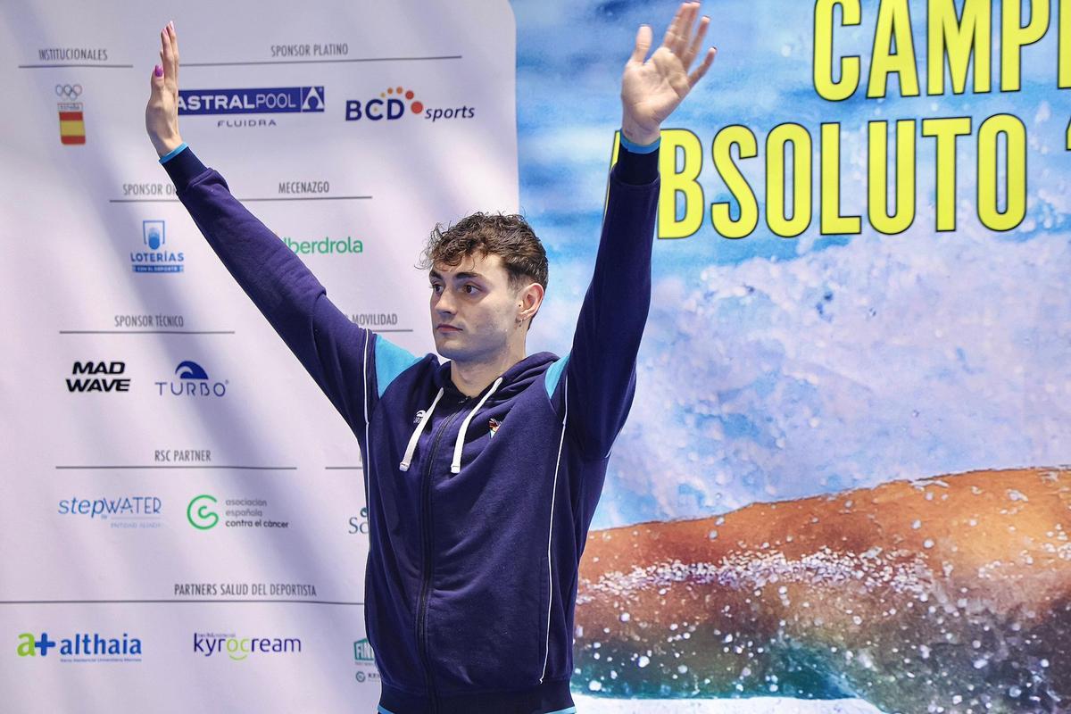 Arbidel González, durante el Campeonato de España de Invierno en Sabadell.