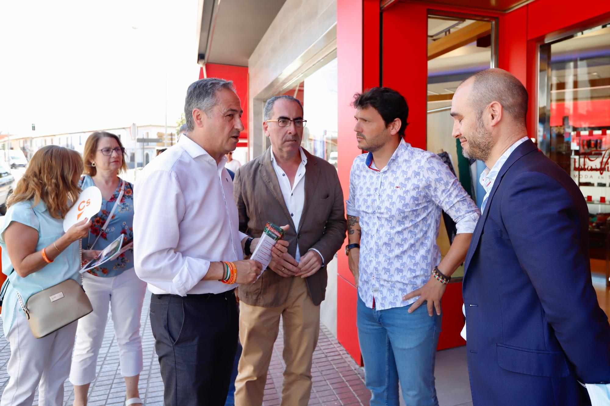 Jornada electoral de Ciudadanos visitando La Viñuela y ASAENEC