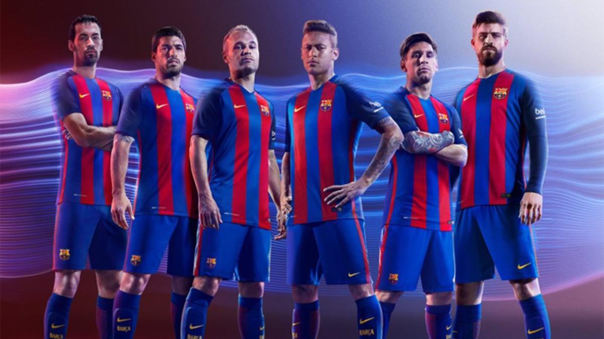 Imagen de la nueva camiseta del Barça.