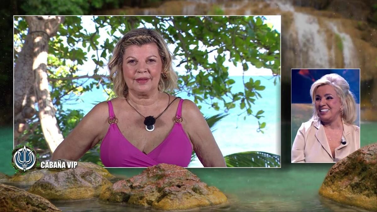 Terelu Campos en directo en 'SUPERVIVIENTES'