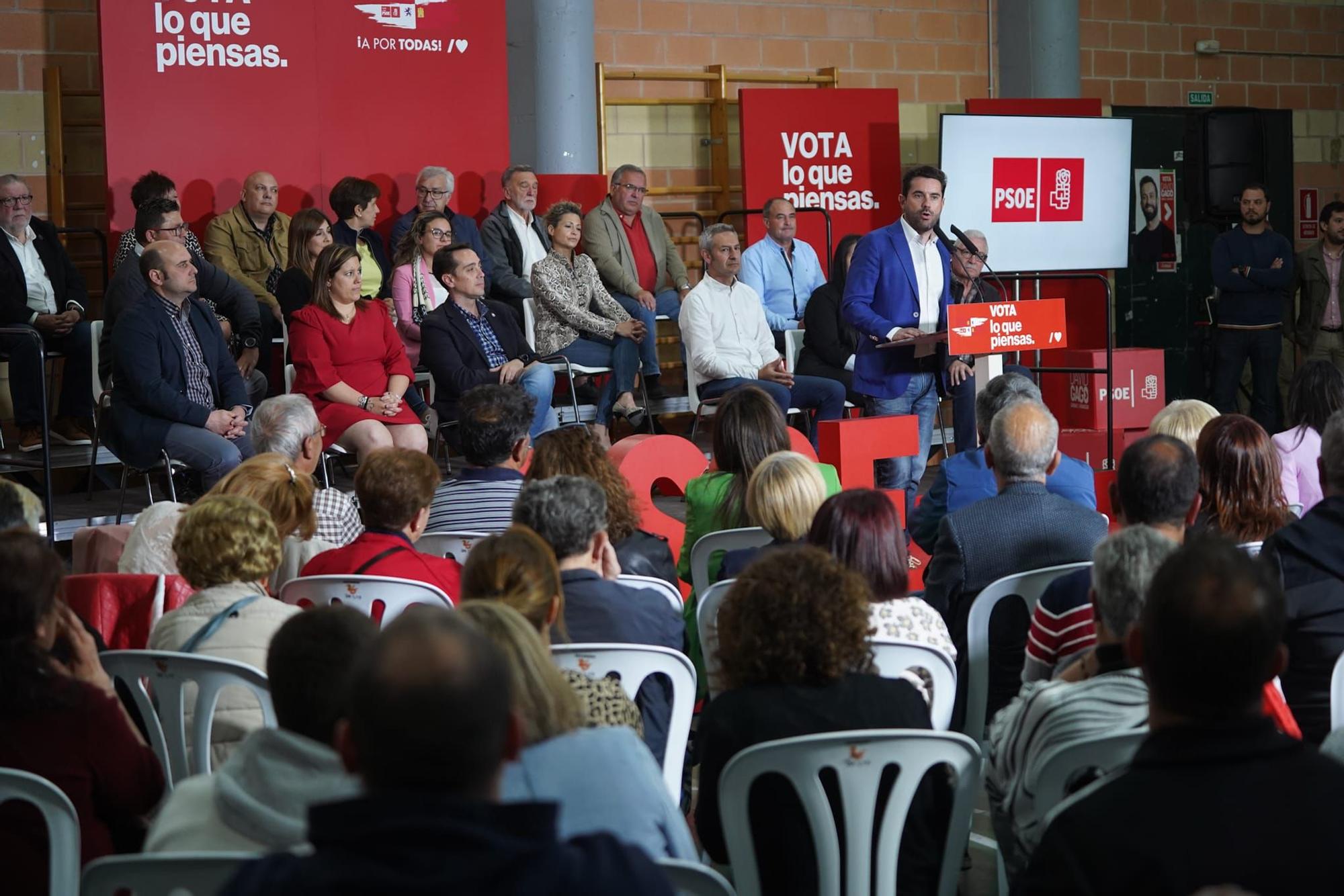 Acto del PSOE en apoyo a David Gago con la ministra María Jesús Montero