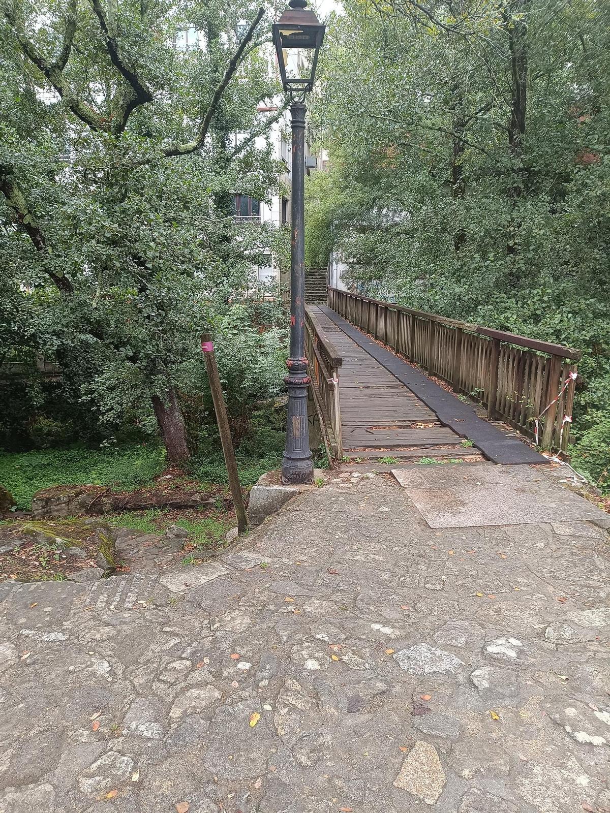 El puente a reformar.