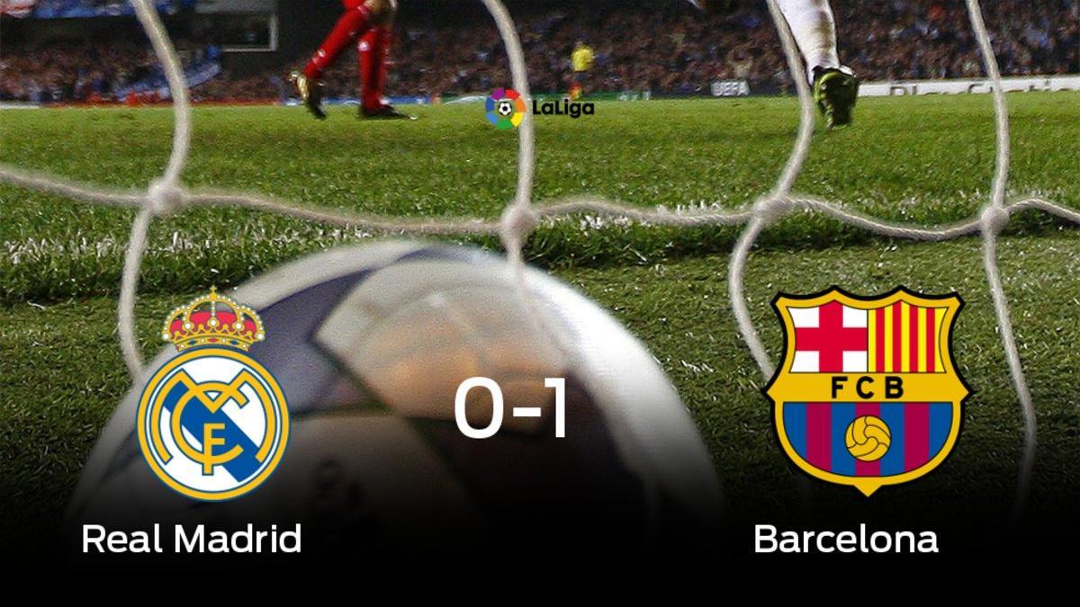 El Barcelona se impone por 0-1 al Real Madrid