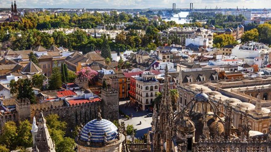 Vista aérea de la ciudad de Sevilla.