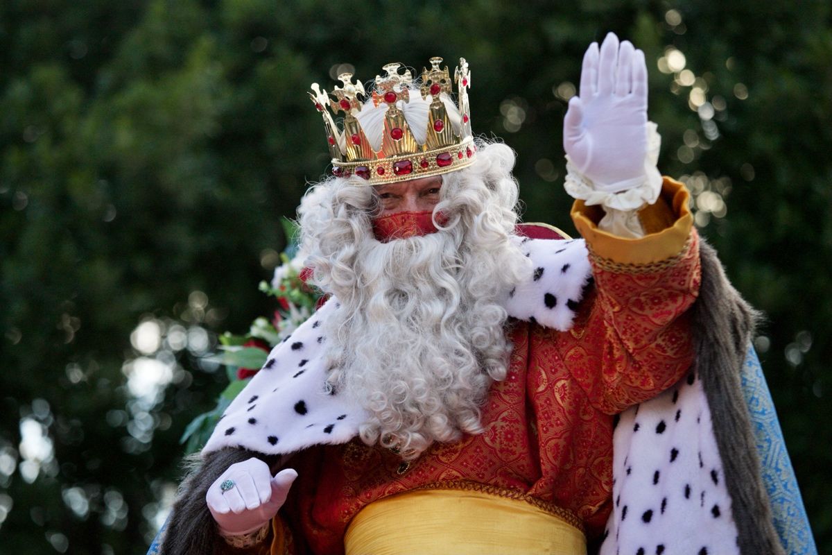 Cabalgata estática de los Reyes Magos en Murcia