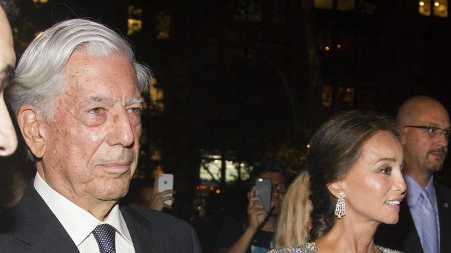 Vargas Llosa e Isabel Preysler, juntos en Nueva York