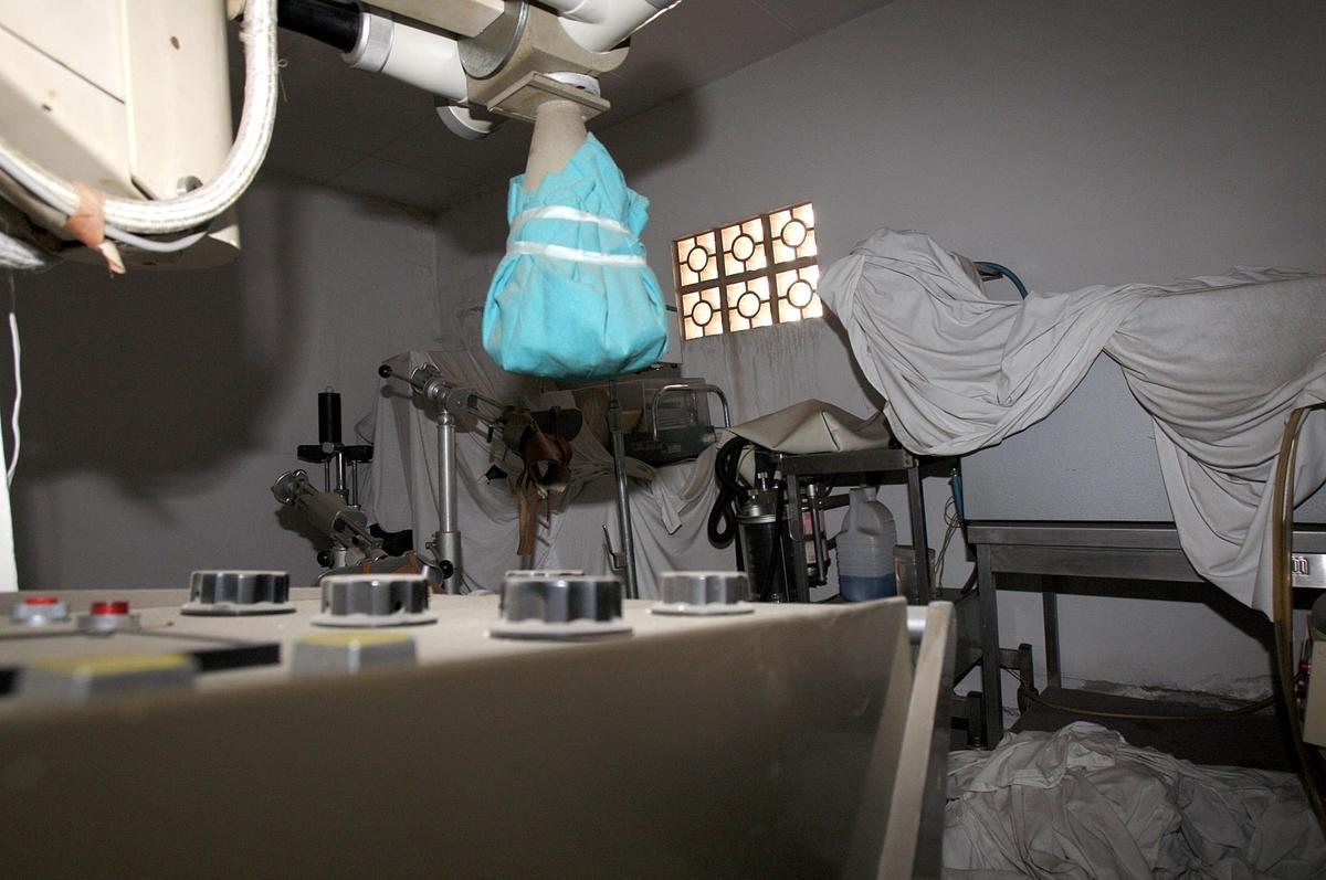 Una estancia del hospital cuando ya carecía de uso.