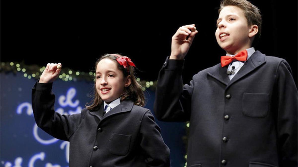 Los niños de San Ildefonso ya cantan en el sorteo de la Lotería