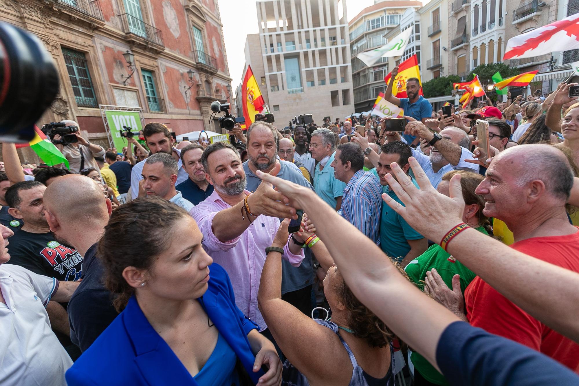 Las imágenes del mitin de Santiago Abascal en Murcia