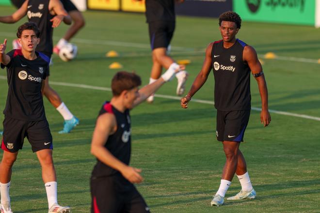 Así ha sido el entrenamiento del Barça en la Base Naval de la Marina de Annapolis para preparar el clásico