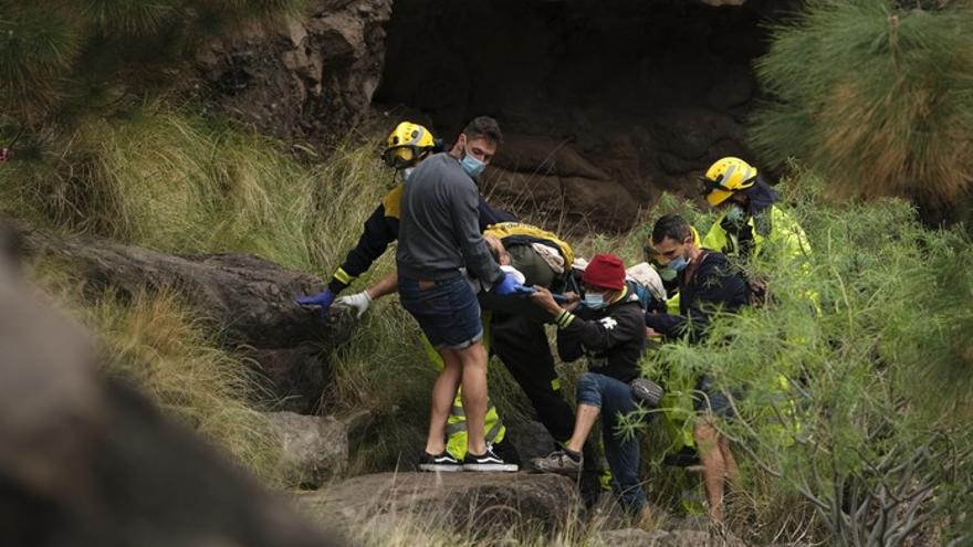 Rescate de un senderista en Charco Azul