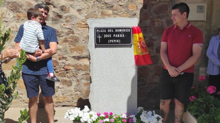 El dominico José Parra, Pepín, da nombre a una plaza de Melgar de Tera