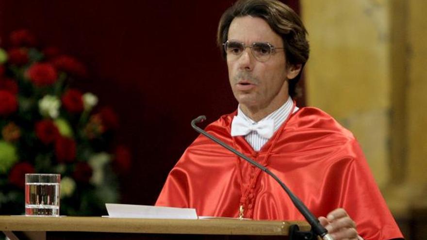 Aznar en la Lección Inaugural del acto de apertura del curso de la UCAM