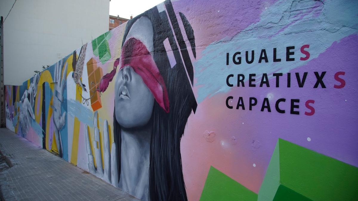 Así es el nuevo mural de la Fundación Personas en Zamora