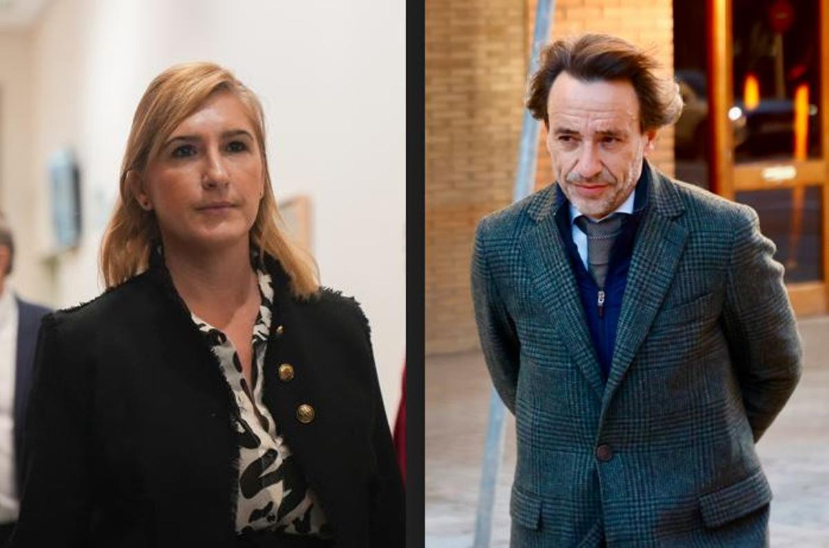 La exconsellera Salomé Pradas y el exjefe de gabinete de Mazón, José Manuel Cuenca.