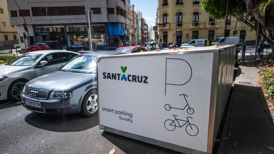Nuevos aparcamientos para bicicletas y patinetes en Santa Cruz de Tenerife