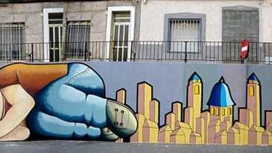 El mural de Manu Sanz