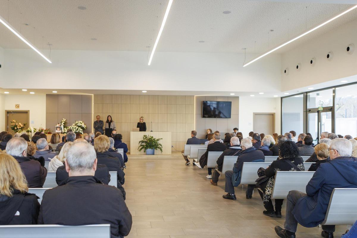 Un moment de la cerimònia que ha omplert l'oratori de Mémora