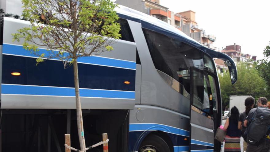 Usuaris del transport públic d&#039;autobús a Berga