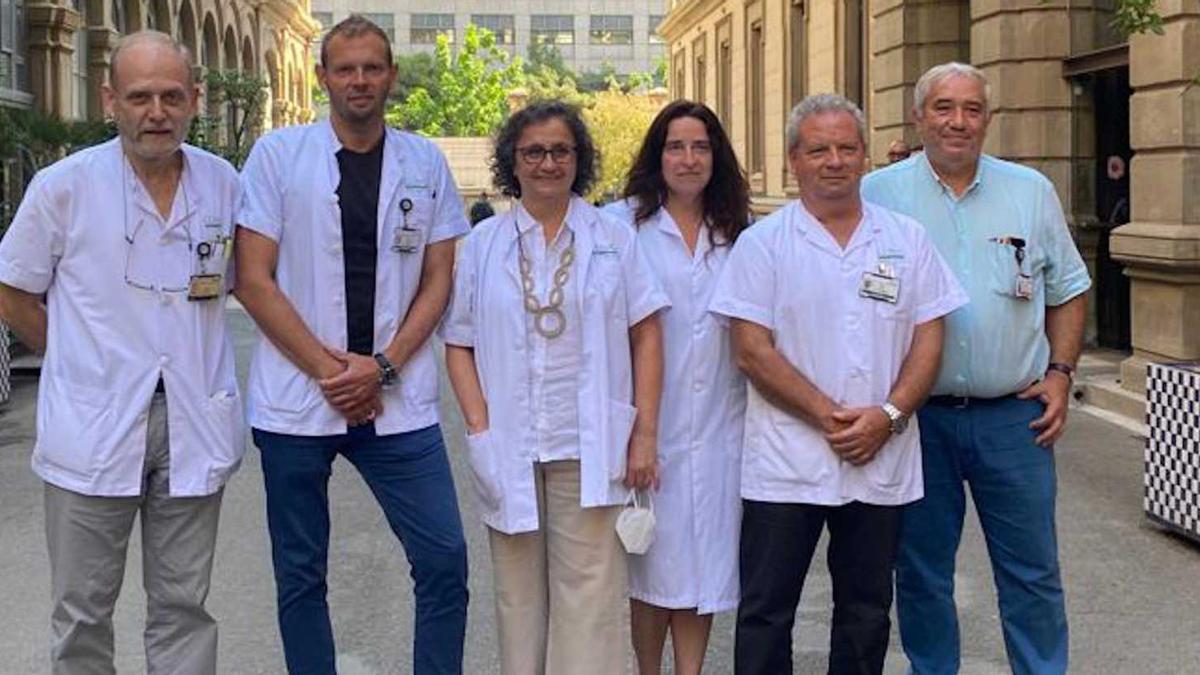 Equip investigador del Clínic que ha presentat el cas excepcional de curació funcional del VIH