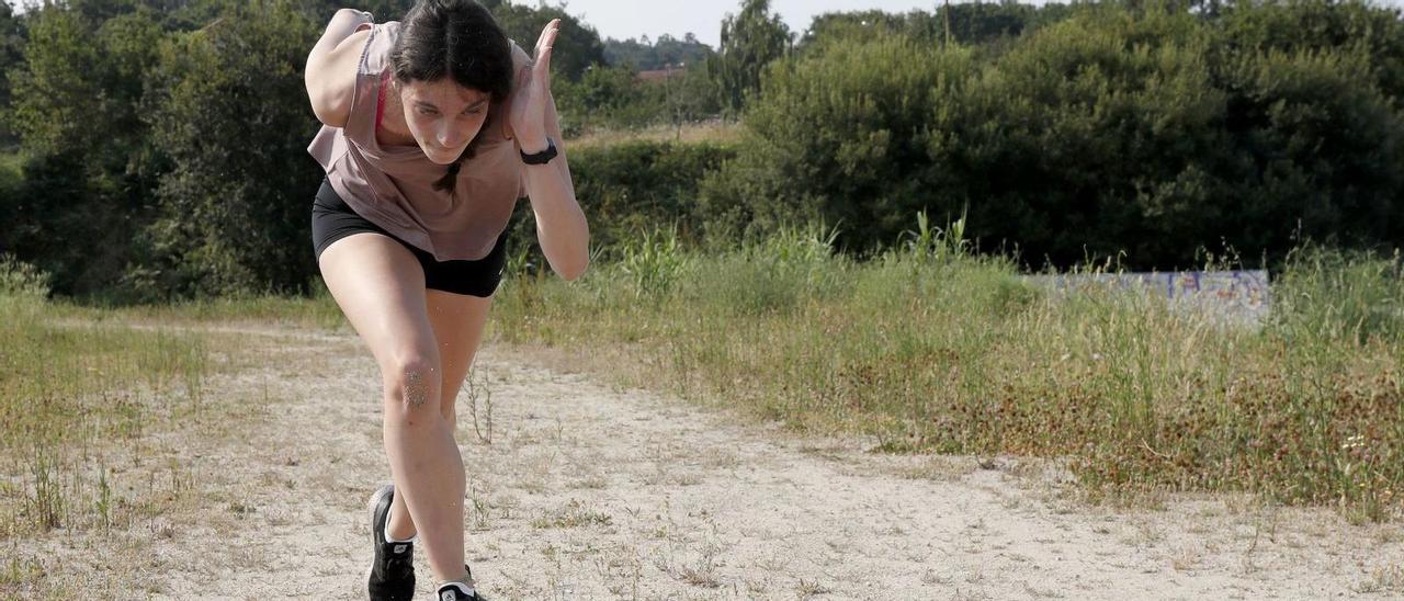 Ainoha Repáraz entrena una salida en Porto do Molle.