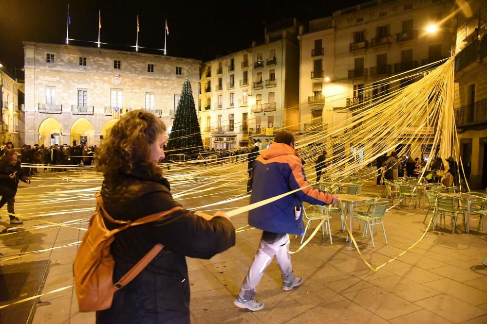 Manifestació a Manresa a favor dels docents.