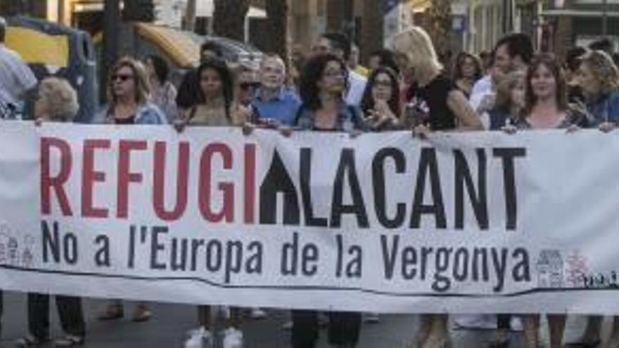 Manifestación para exigir el derecho al refugio