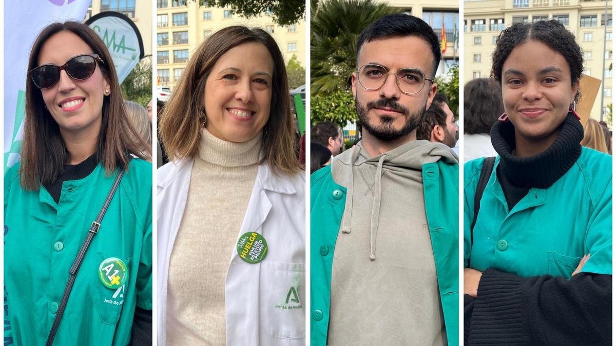 De izq. a dcha. Laura Sánchez, María José Postigo, Francisco Javier Sánchez y María Ríos