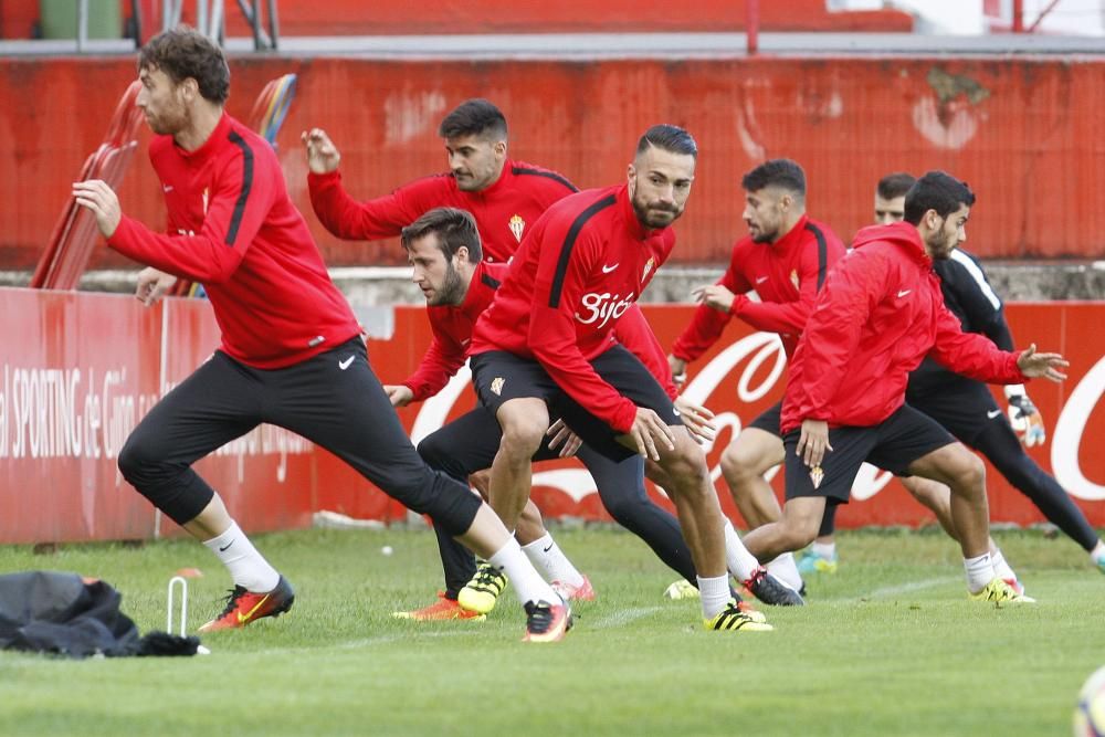 Entrenamiento del Sporting de Gijón