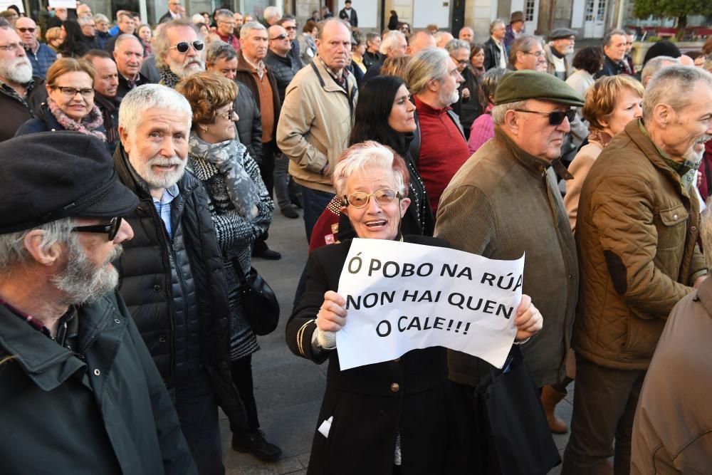 Los jubilados coruñeses salen a la calle