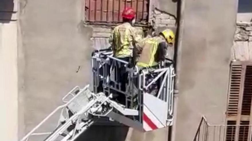 Vídeo: Actuació dels Bombers a la Muralla de Sant Domènec de Manresa