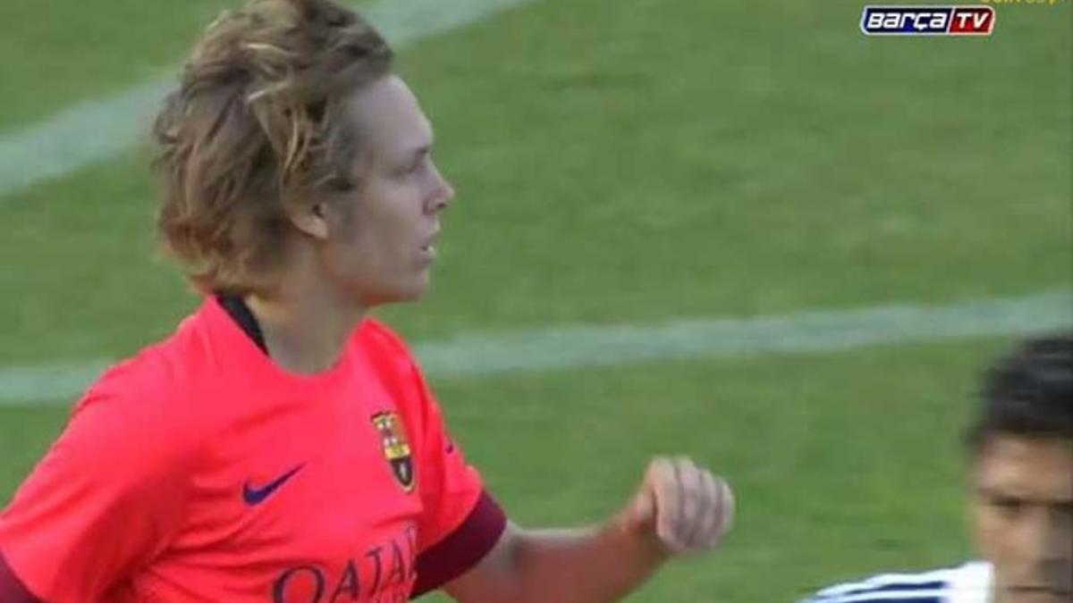 Alen Halilovic, durante el partido entrre el Recreativo y el Barça