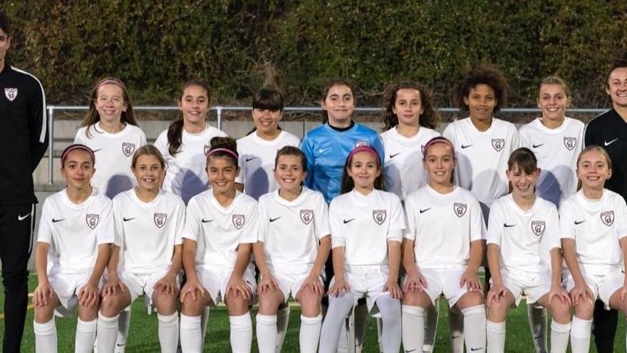 Las niñas del Madrid Club de Fútbol Femenino (CFF).