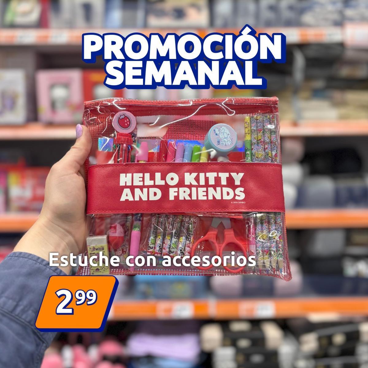 Estuche con precio promocional.