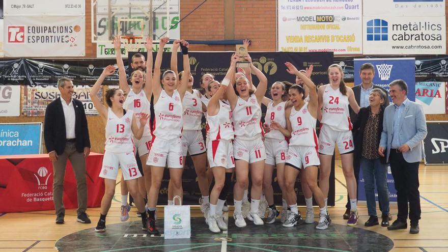 El júnior femení del Bàsquet Girona es proclama Campió de Catalunya (64-40)