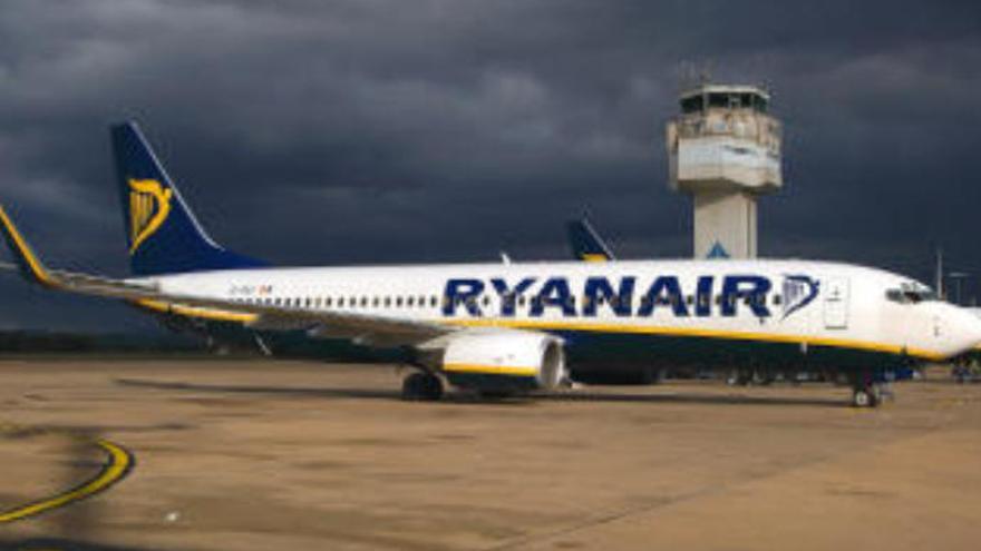 Uno de los aviones de la compañía Ryanair.