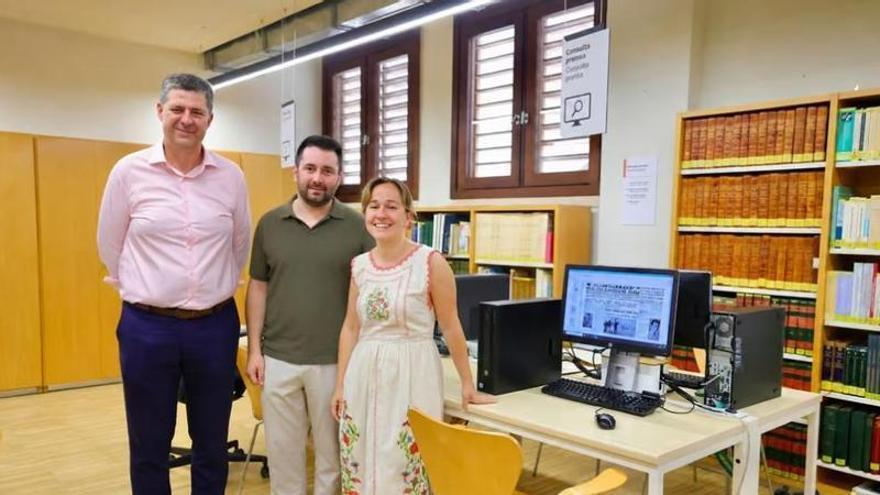 Can Sales, único punto de las Islas con acceso directo al fondo digital de la Biblioteca Nacional