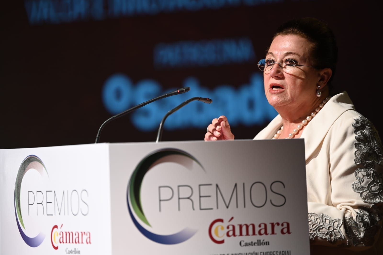 Entrega de premios en el acto de la Cámara de Comercio de Castellón