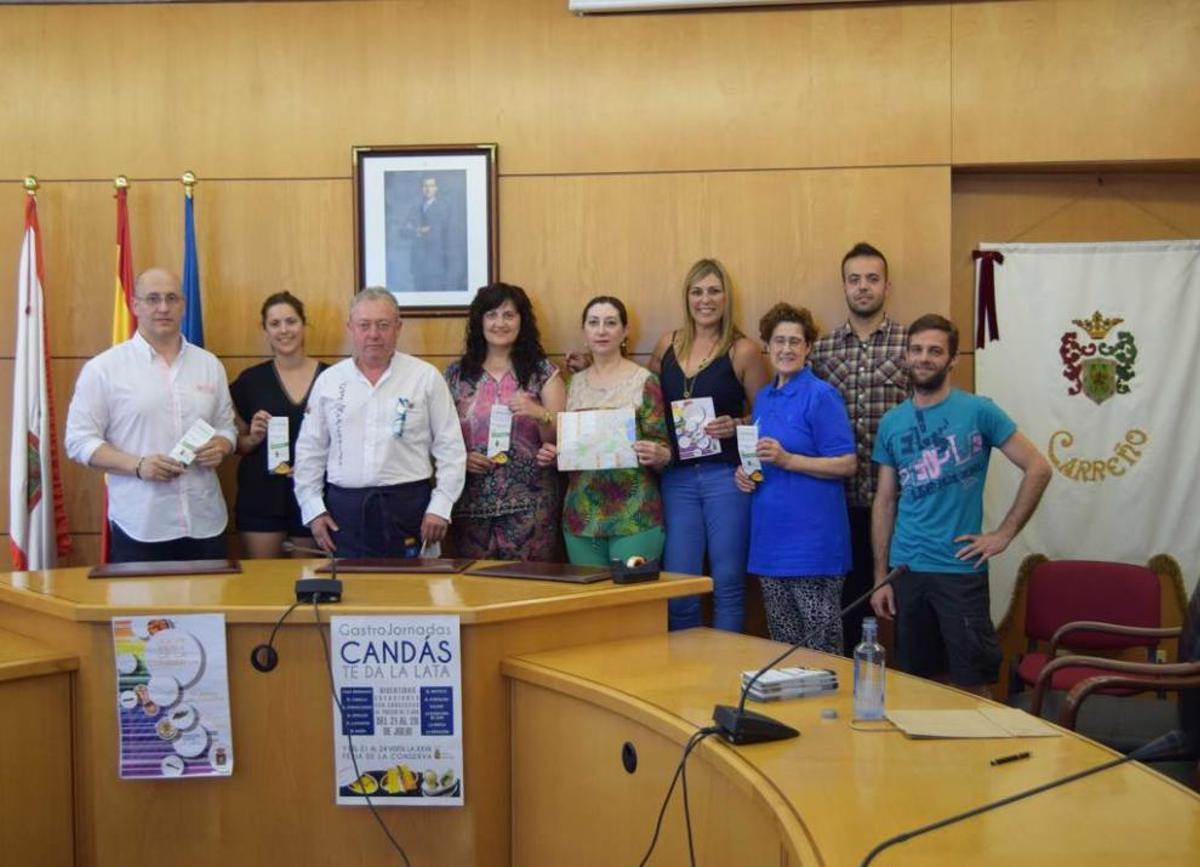 Presentación de las jornadas, ayer, en el Ayuntamiento de Carreño.