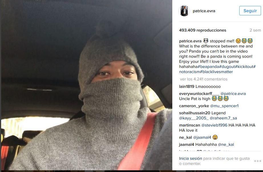 Patrice Evra, estrella de Instagram