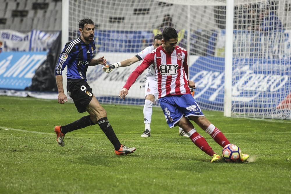 El partido entre el Real Oviedo y el Girona, en imágenes