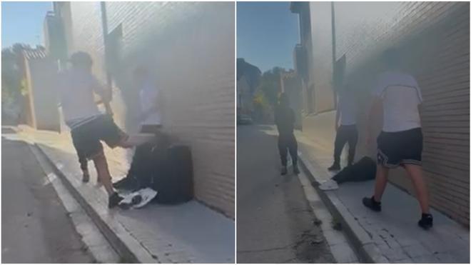 Un moment de lagressió a un menor a Sant Joan de Vilatorrada