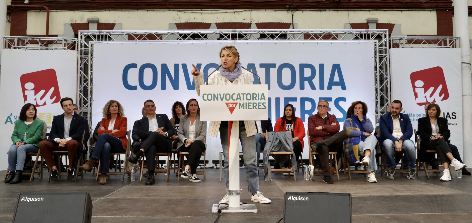 En imágenes: Así fue la visita de Yolanda Díaz a Asturias