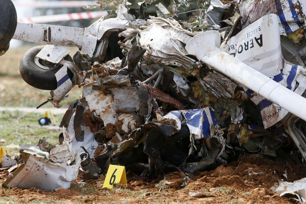 Accident d''avioneta mortal a Madrid