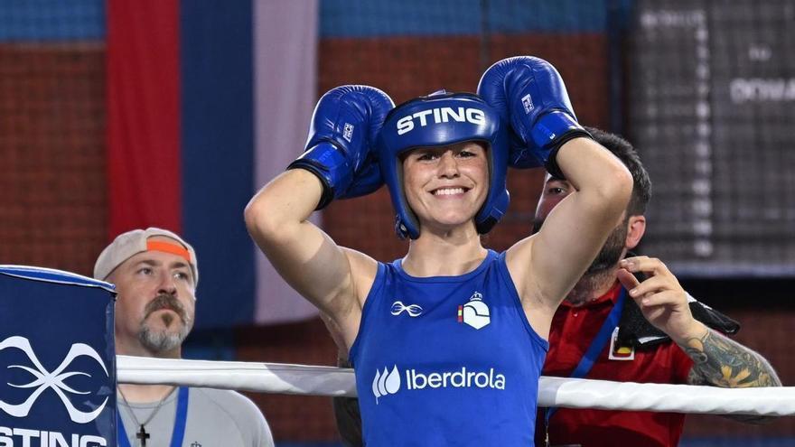 De patinadora a boxeadora de éxito: los puños de plata de la lavianesa Andrea Buelga