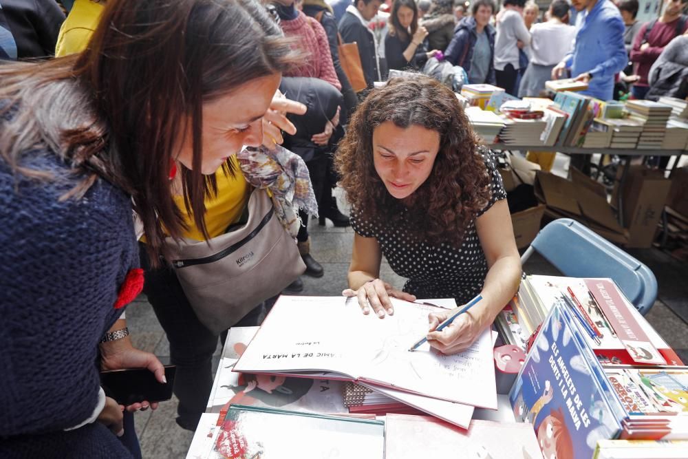 Diada de Sant Jordi 2019 a Girona.