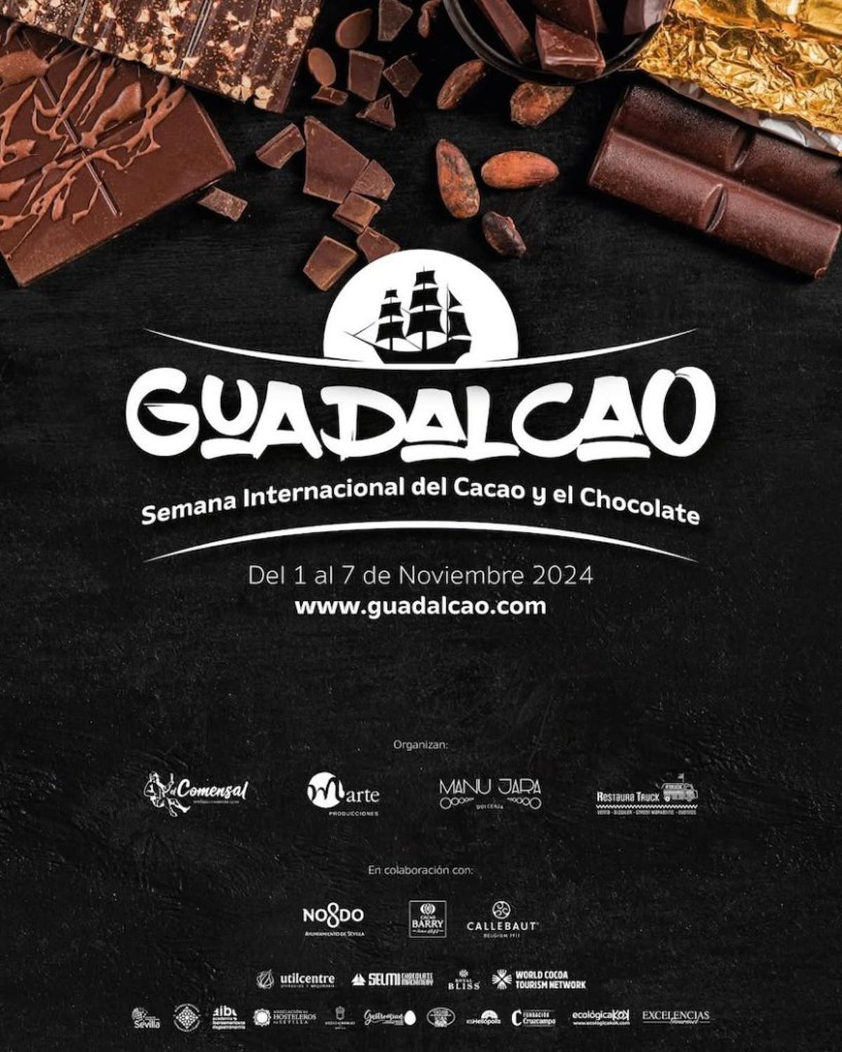 Cartel de la Feria del Cacao 'Guadalcao' en Sevilla.