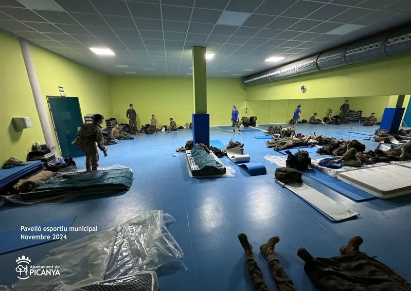 Los militares de toda España durmieron allí.