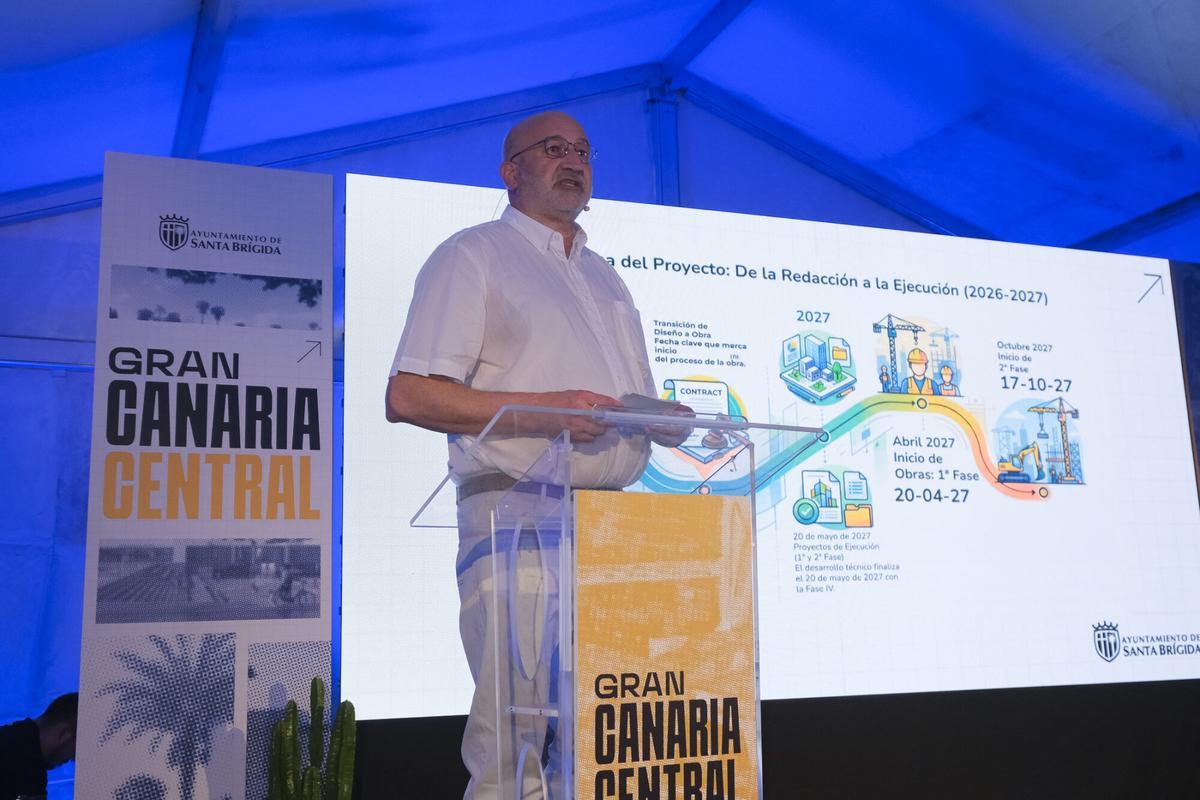 Presentación del proyecto Gran Canaria Central en Santa Brígida