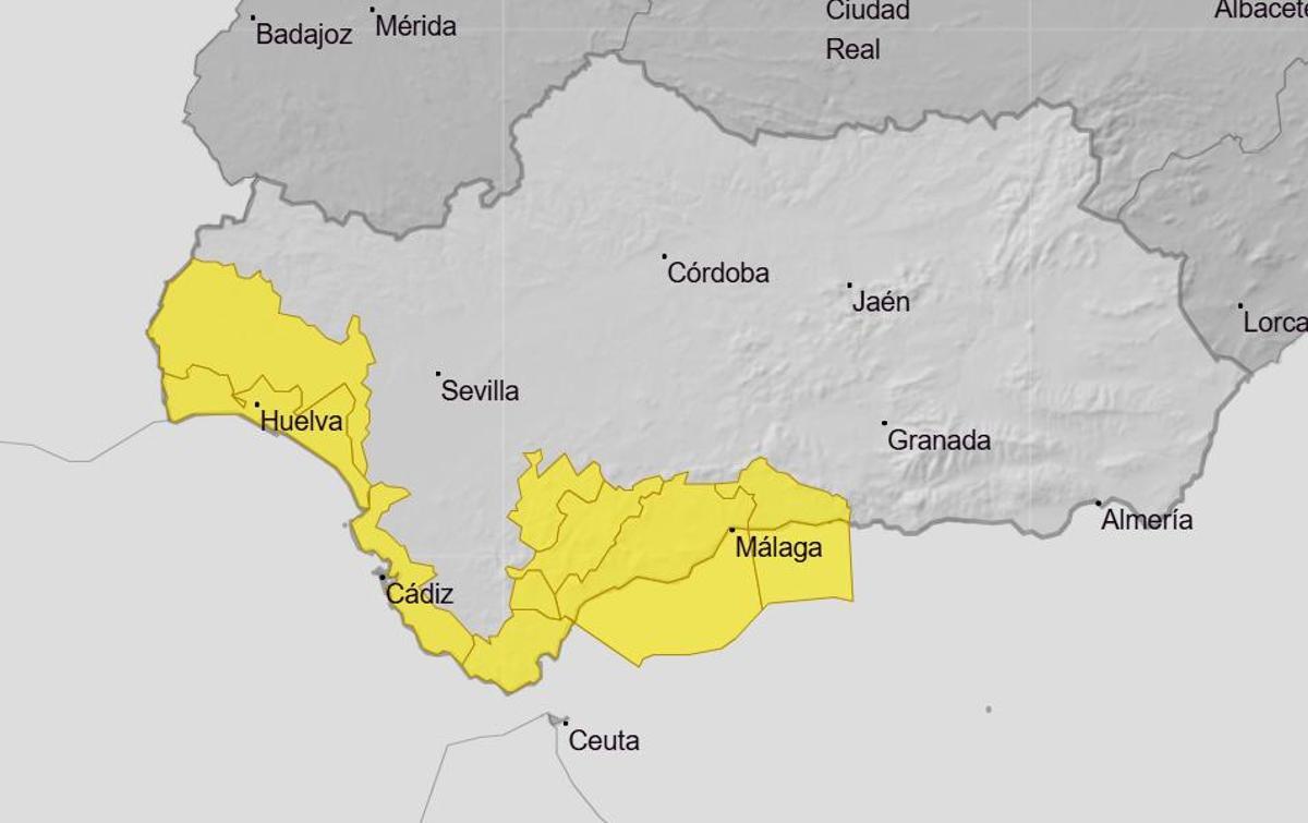 Avisos amarillos por lluvias para el sábado 27